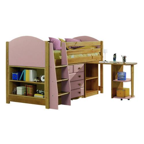 Verona Midsleeper Complete Bedroom Set | Pink